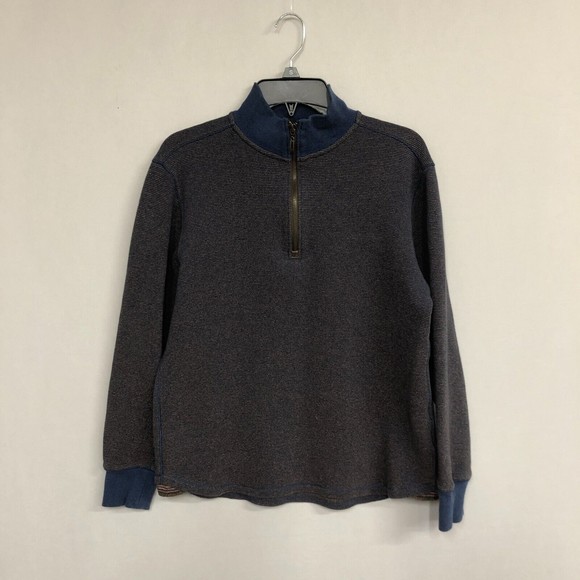Robert Graham Men 1/4 Zip Pullover Sweater Top Size Small M029 -12 - Picture 1 of 14